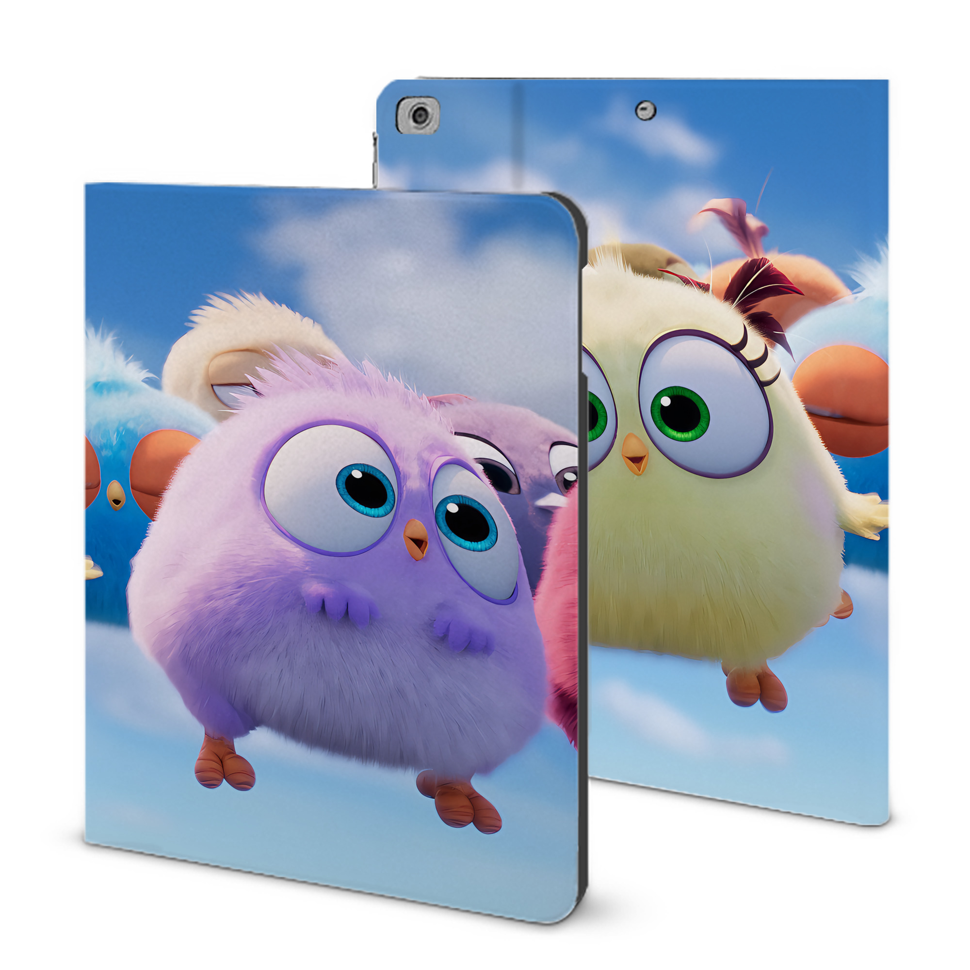 （画像用） Angry Birds アングリーバード IPad ケース ブック型 PUレザー TPU 耐衝撃 軽量 薄型 ペン収納なし 全面保護 IPad 各モデル対応